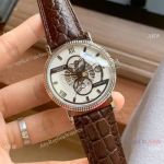 Fake Patek Philippe Geneve Tourbillon Wristwatch White Dial